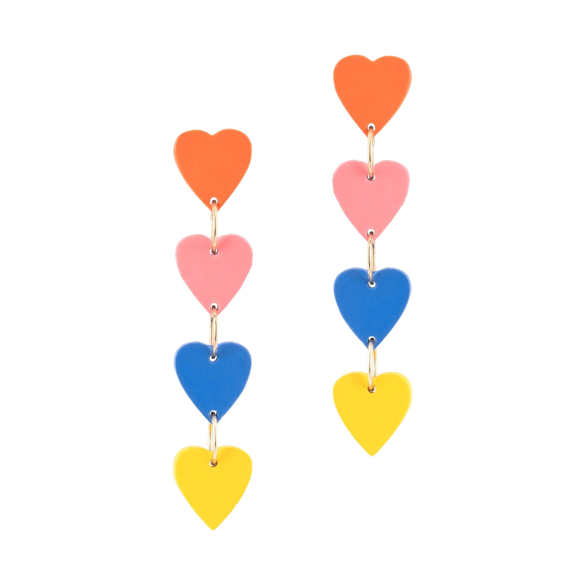 Sunshine Tienda® Colorful Heart Dangles