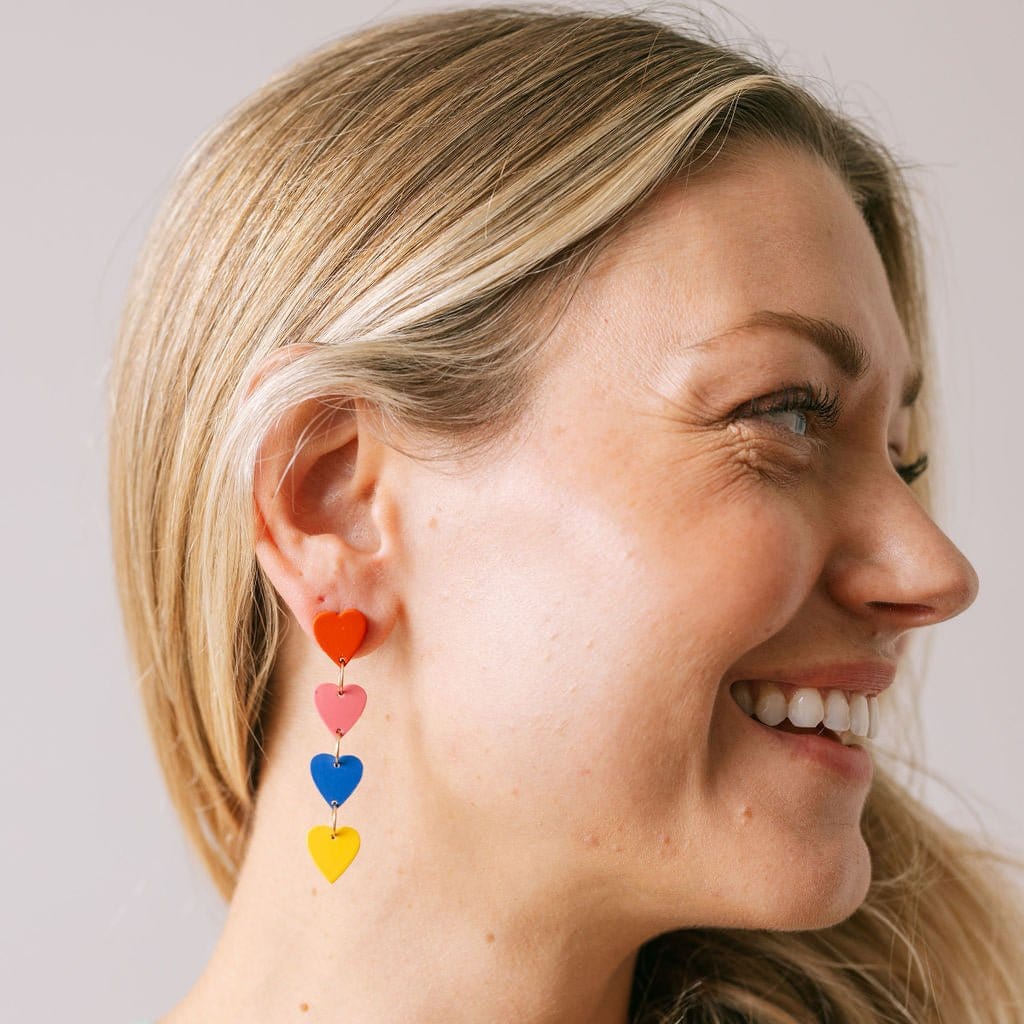 Sunshine Tienda® Colorful Heart Dangles