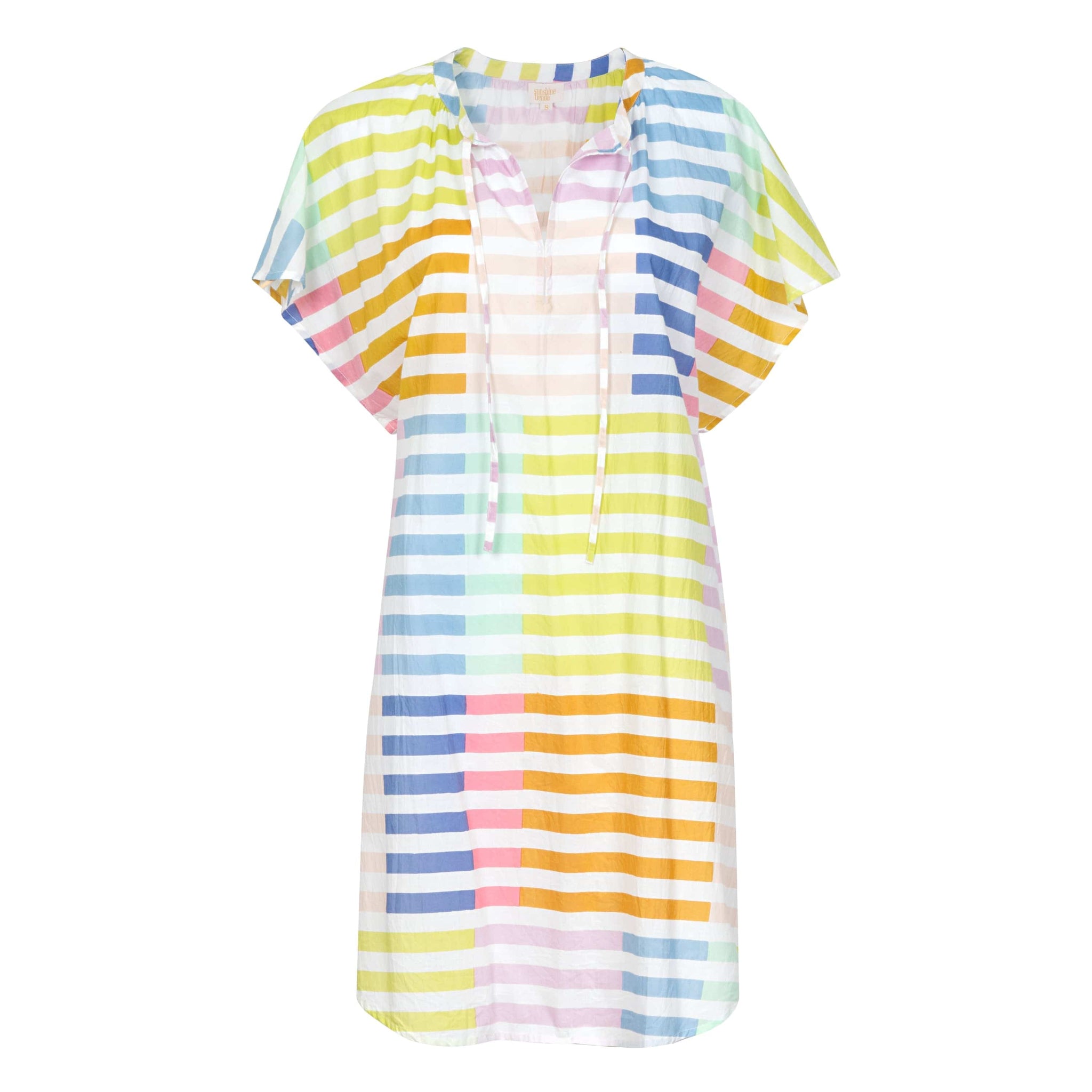 Sunshine Tienda Dolman Sleeve Cove Dress, Size XS, Pastel Multi Sunshine Tienda Dolman Sleeve Cove Dress, Size XS, Pastel Multi