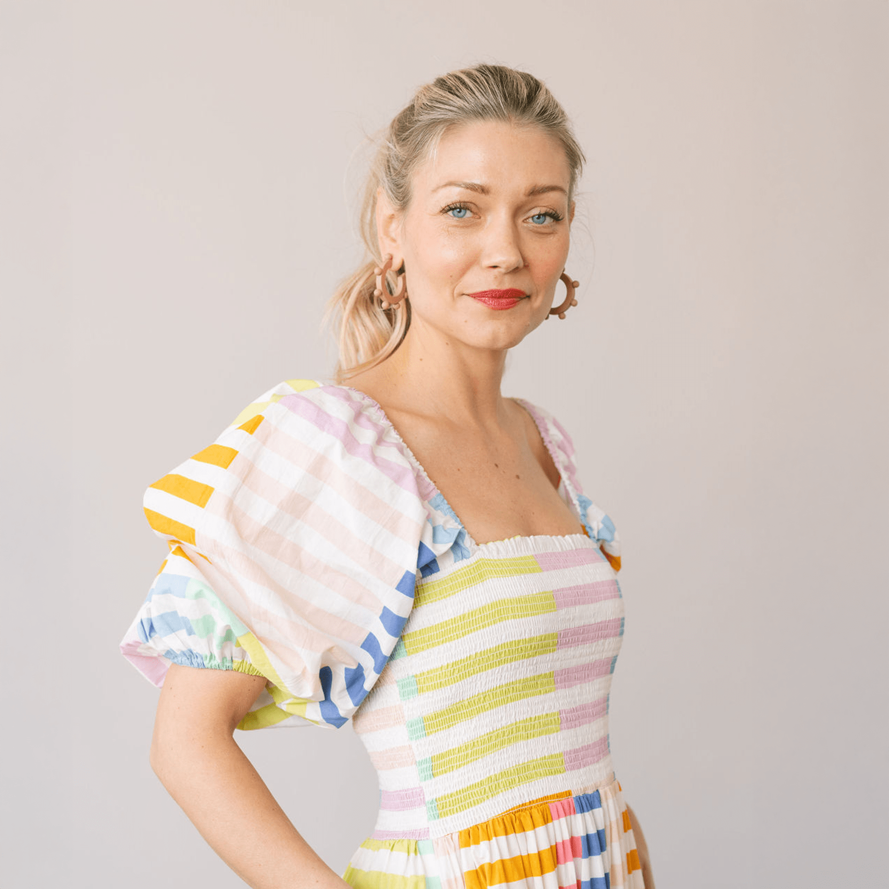 Sunshine Tienda® Colorful Stripe Tula Dress