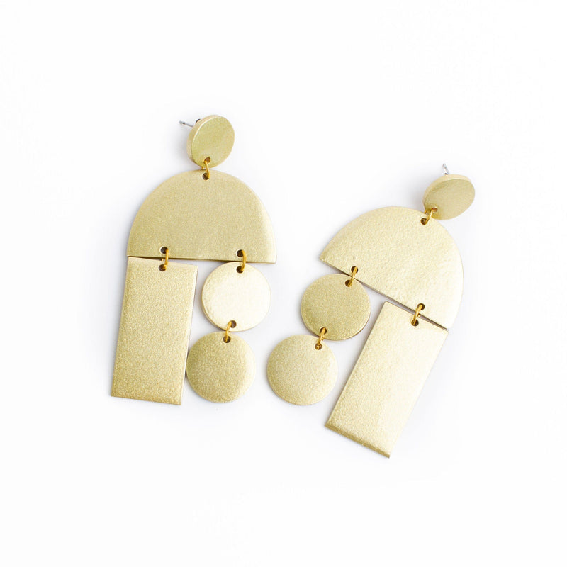 Sunshine Tienda® Copy of Gold Metallic Mobile Earrings