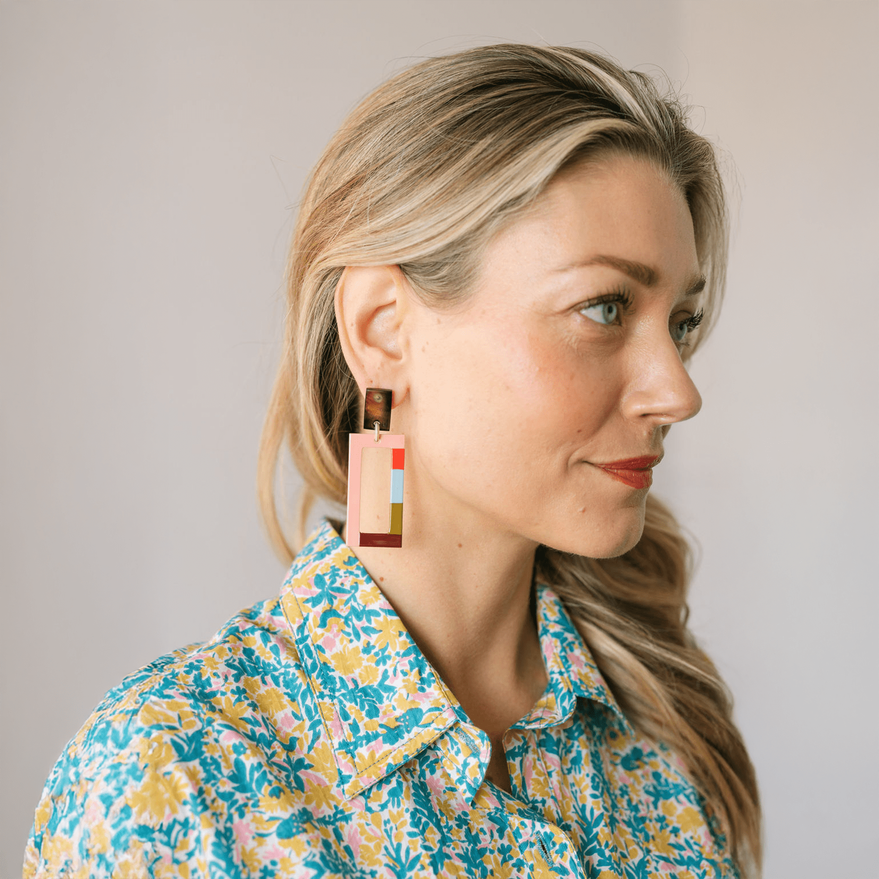 Sunshine Tienda® Del Mar Colorblock Earrings