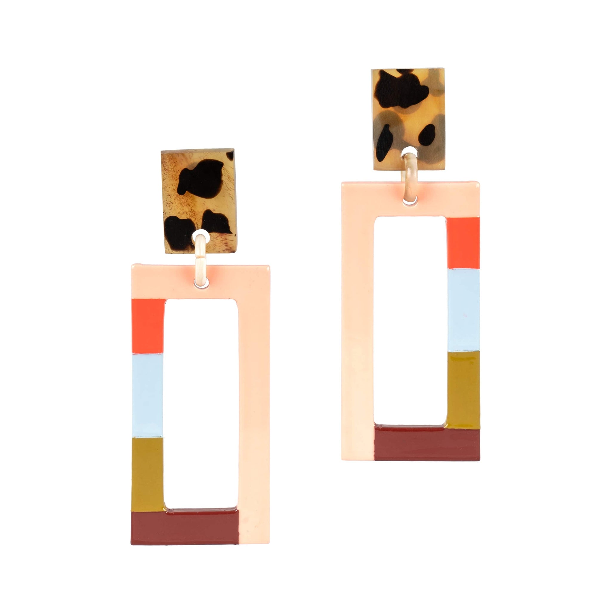 Sunshine Tienda® Del Mar Colorblock Earrings