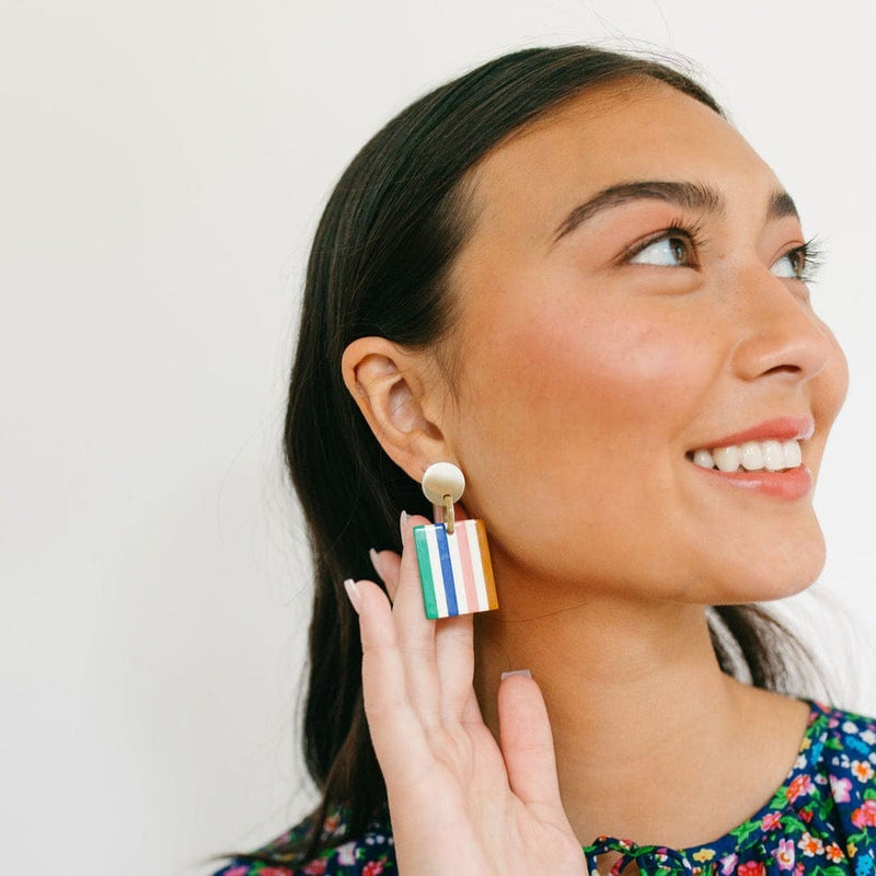Sunshine Tienda® Desert Stripe Block Dangles