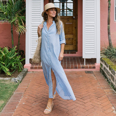 Sunshine Tienda® Dot Swizzle Dress