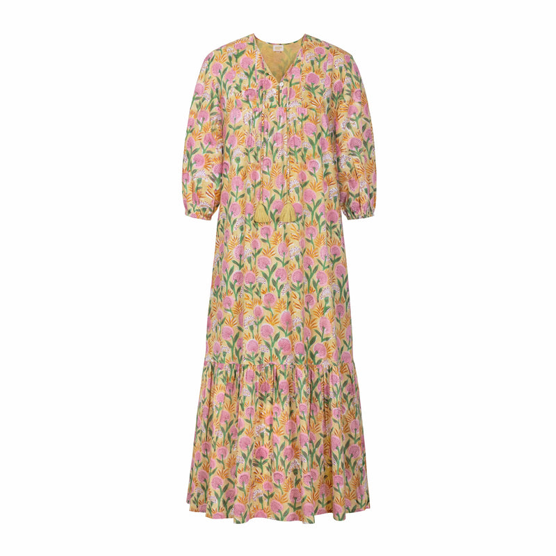Sunshine Tienda® Fall Marigold Copa Dress