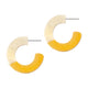 Gold Block Hoops