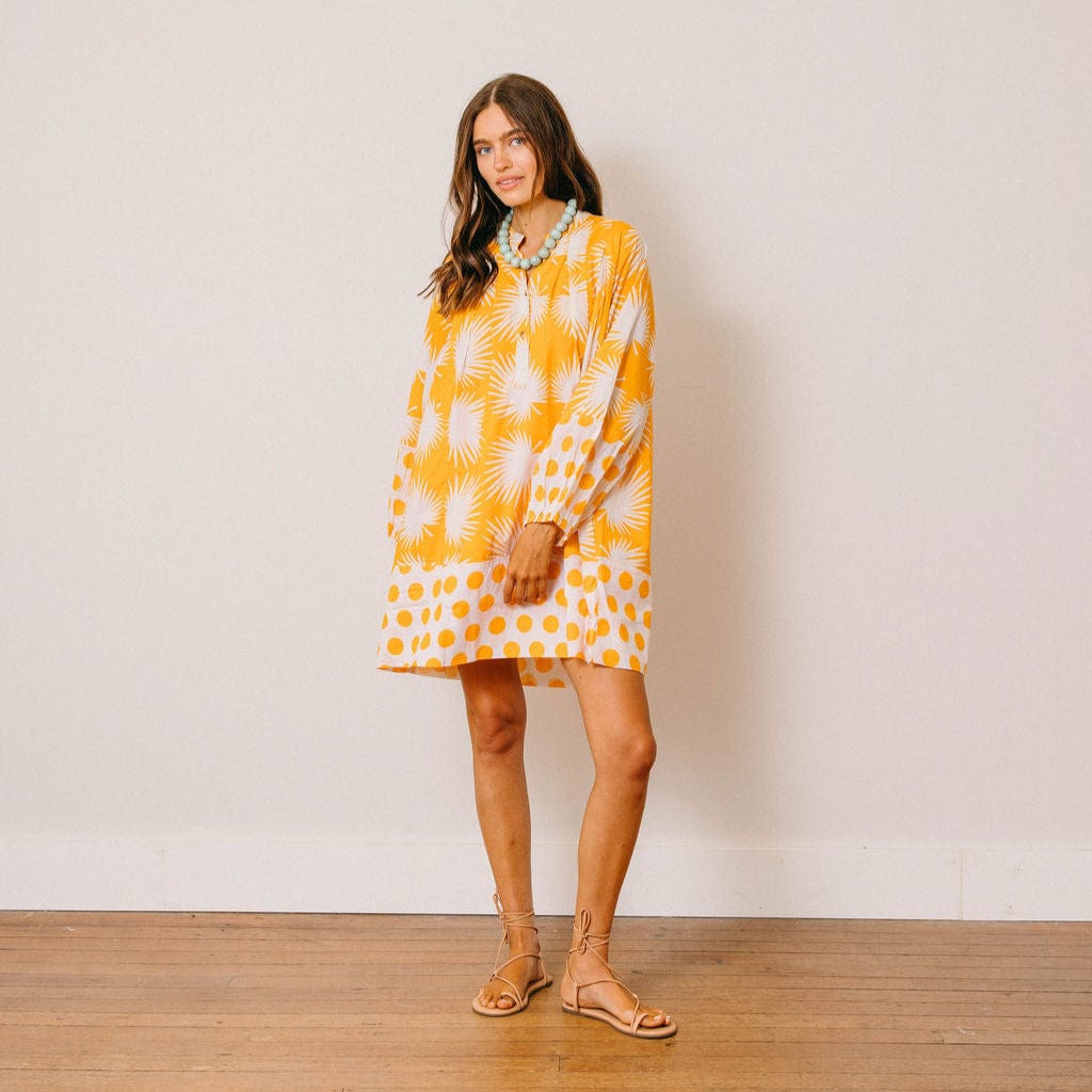 golden dots dress Carly Bow Gold Dot Dress (Medium)