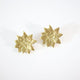 Gold Poinsettia Earrings