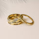 Gold Tile Bangle Set