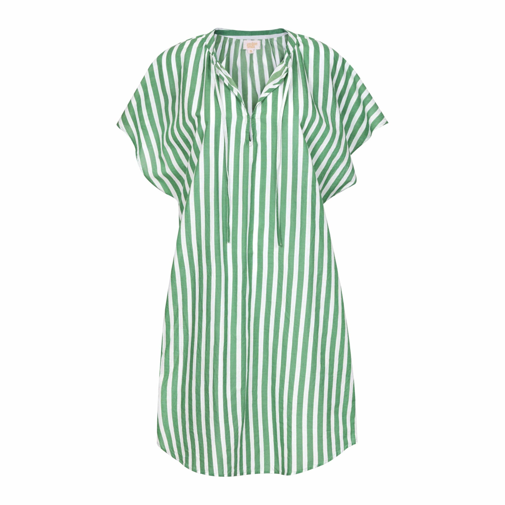 Green and White Cove Cover-Up Sunshine Tienda Green and White Cove Cover-Up Sunshine Tienda