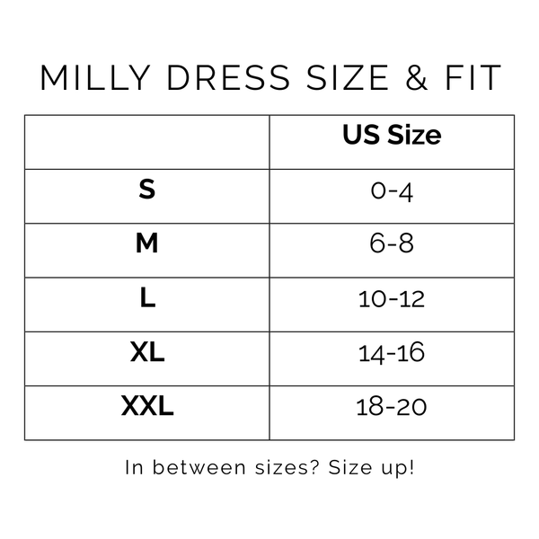 Sunshine Tienda® Hidalgo Stripe Milly Dress #sizechart