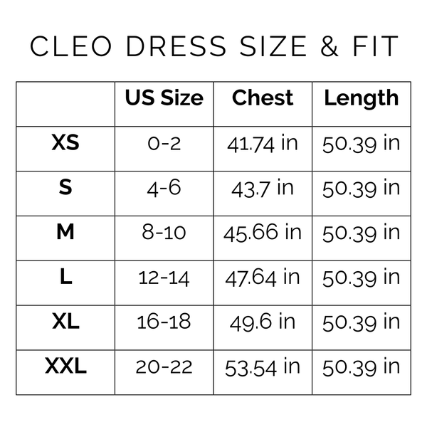 Sunshine Tienda® Island Blooms Cleo Dress #sizechart