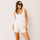 Ivory Eyelet Bermuda Short