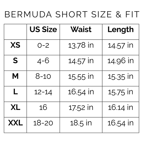 Sunshine Tienda® Ivory Eyelet Bermuda Short #sizechart