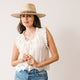 Ivory Eyelet Birdie Top