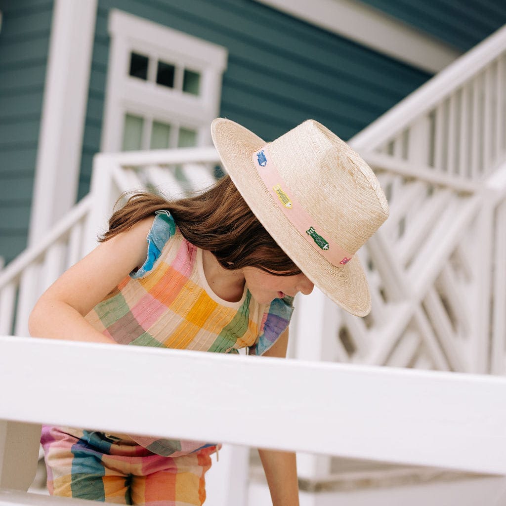 Sunshine Tienda® Kids Colorful Fin Palm Hat