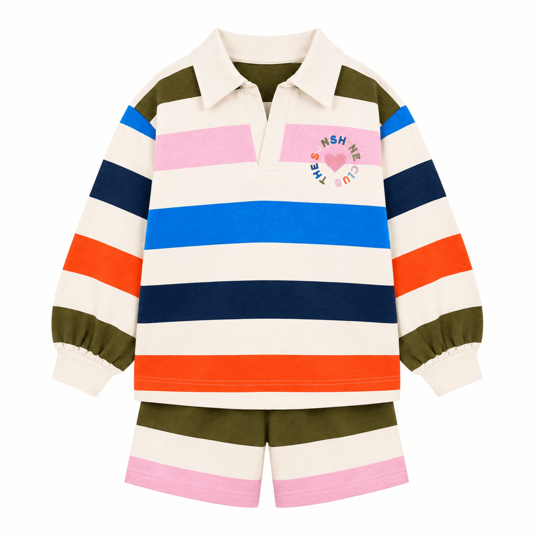 Sunshine Tienda® Kids Confetti Stripe Logan Set