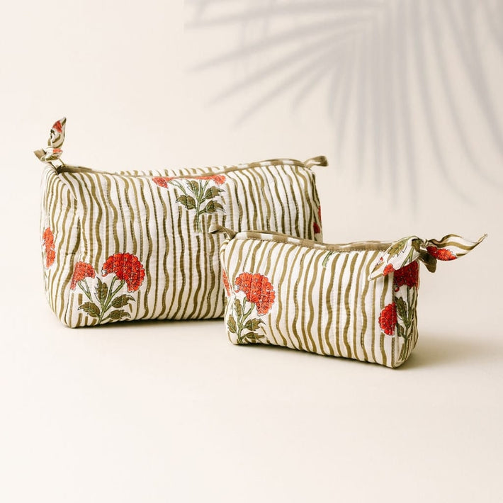 Sunshine Tienda® Large Wavy Stripe Pouch
