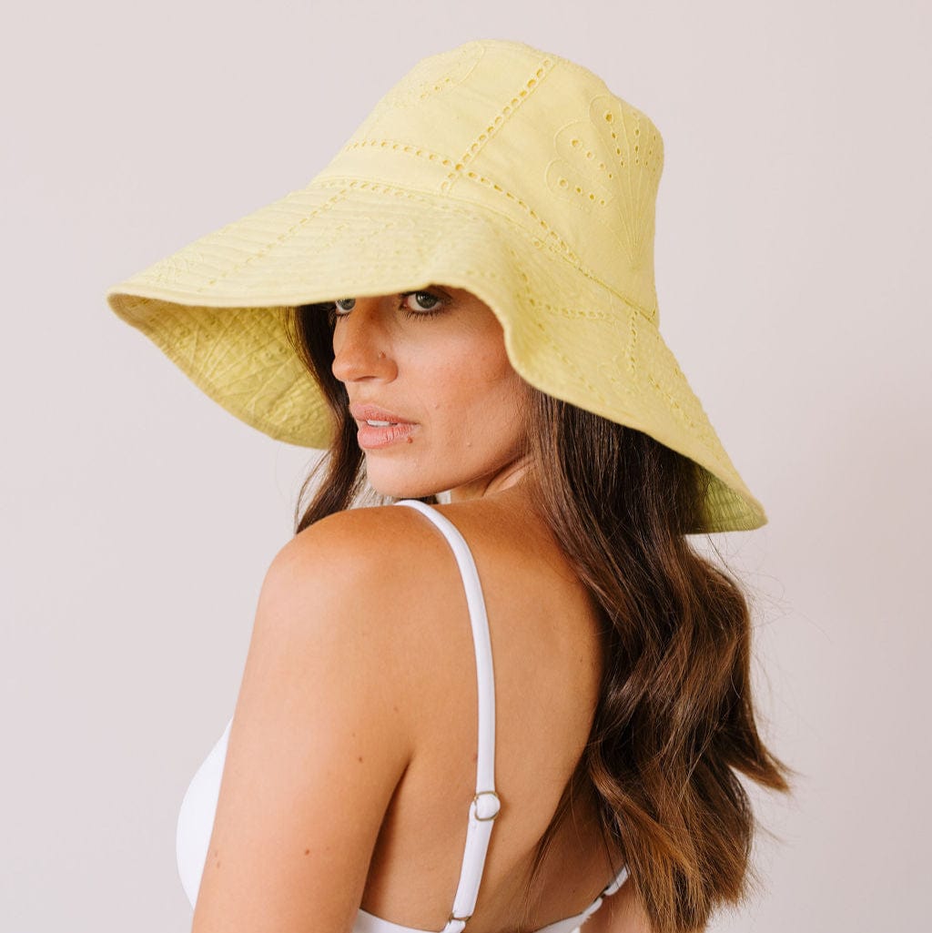 Lemonade Shell Beachy Bucket Hat – Sunshine Tienda®
