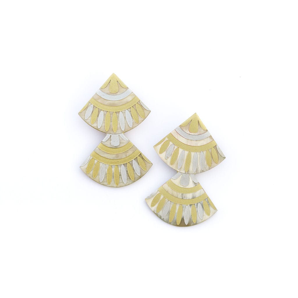 Sunshine Tienda® Metallic Double Tile Earring