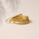 Metallic Gold Mix Bangle Set