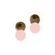 Mini Pink Double Circle Studs