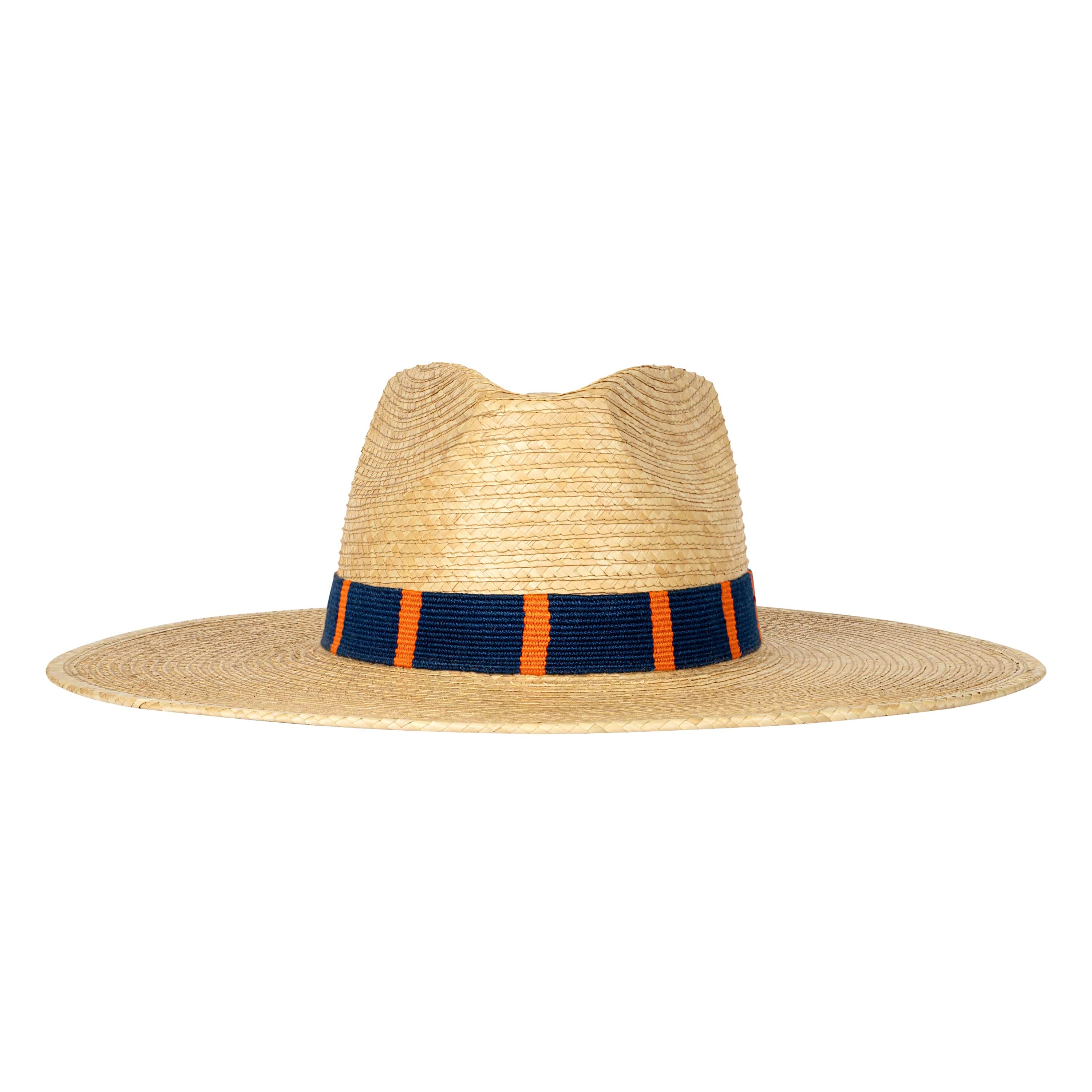 Sunshine Tienda® Navy and Orange Palm Hat