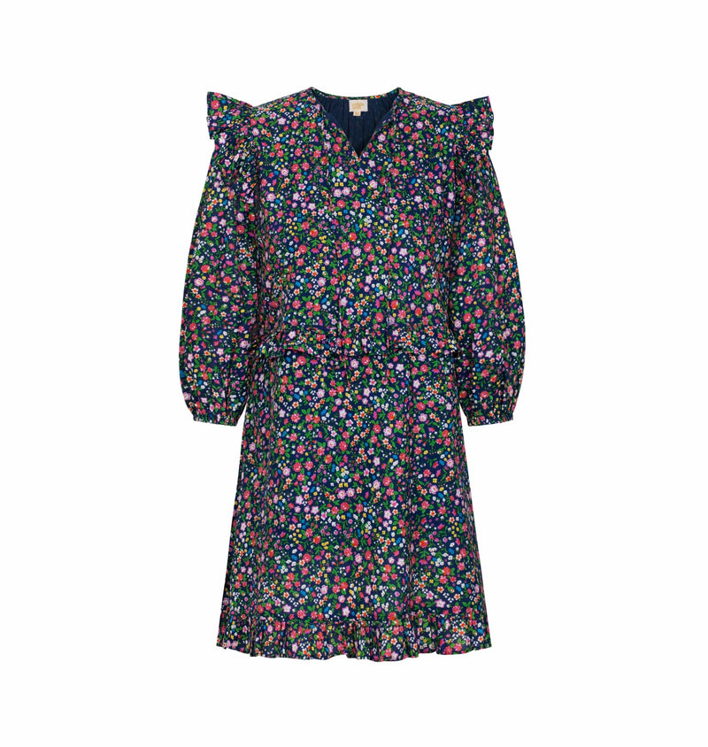 Sunshine Tienda® Navy Floral Monaco Dress