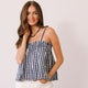 Navy Gingham Daphne Top