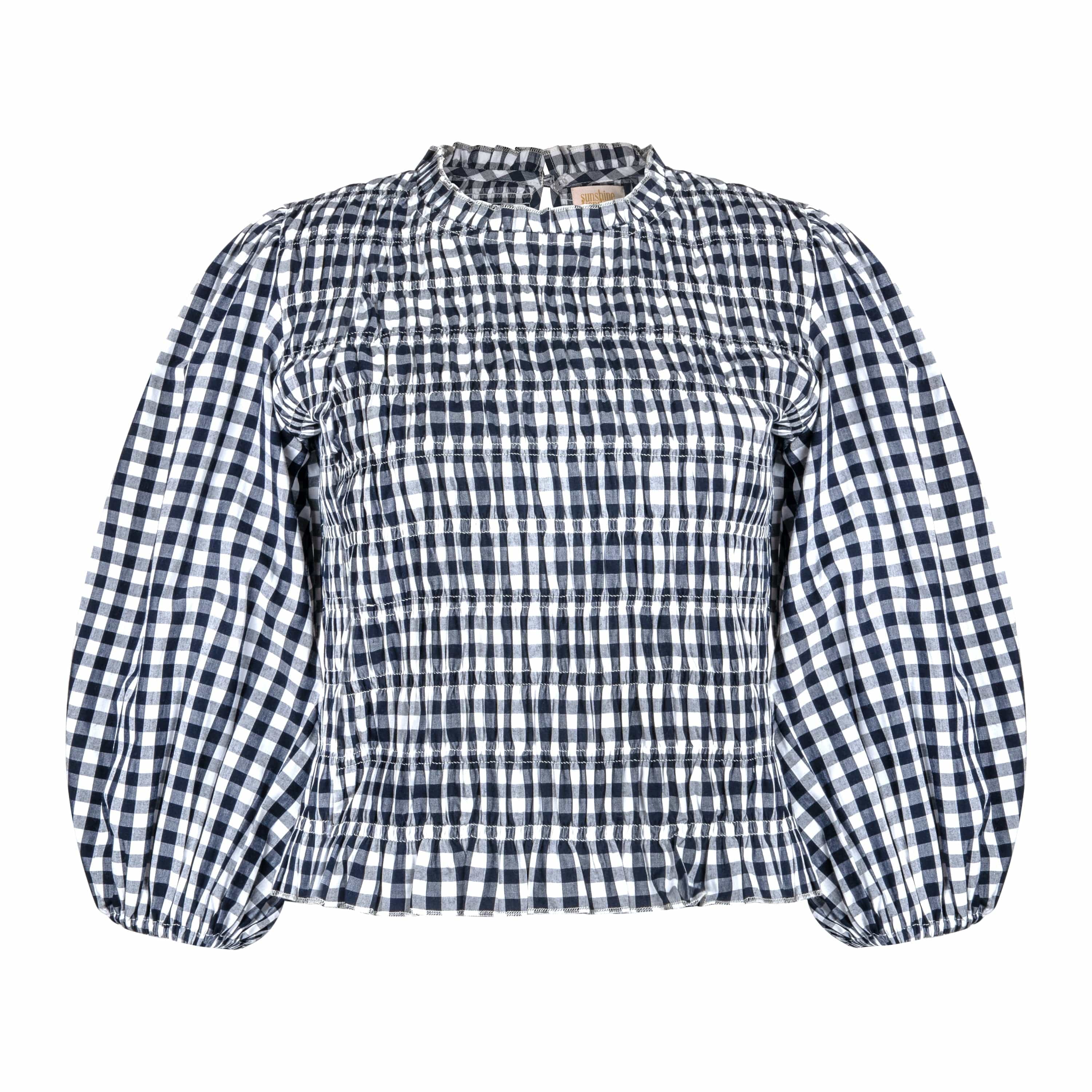 Navy Gingham Hali Top – Sunshine Tienda®