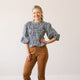 Navy Gingham Hali Top