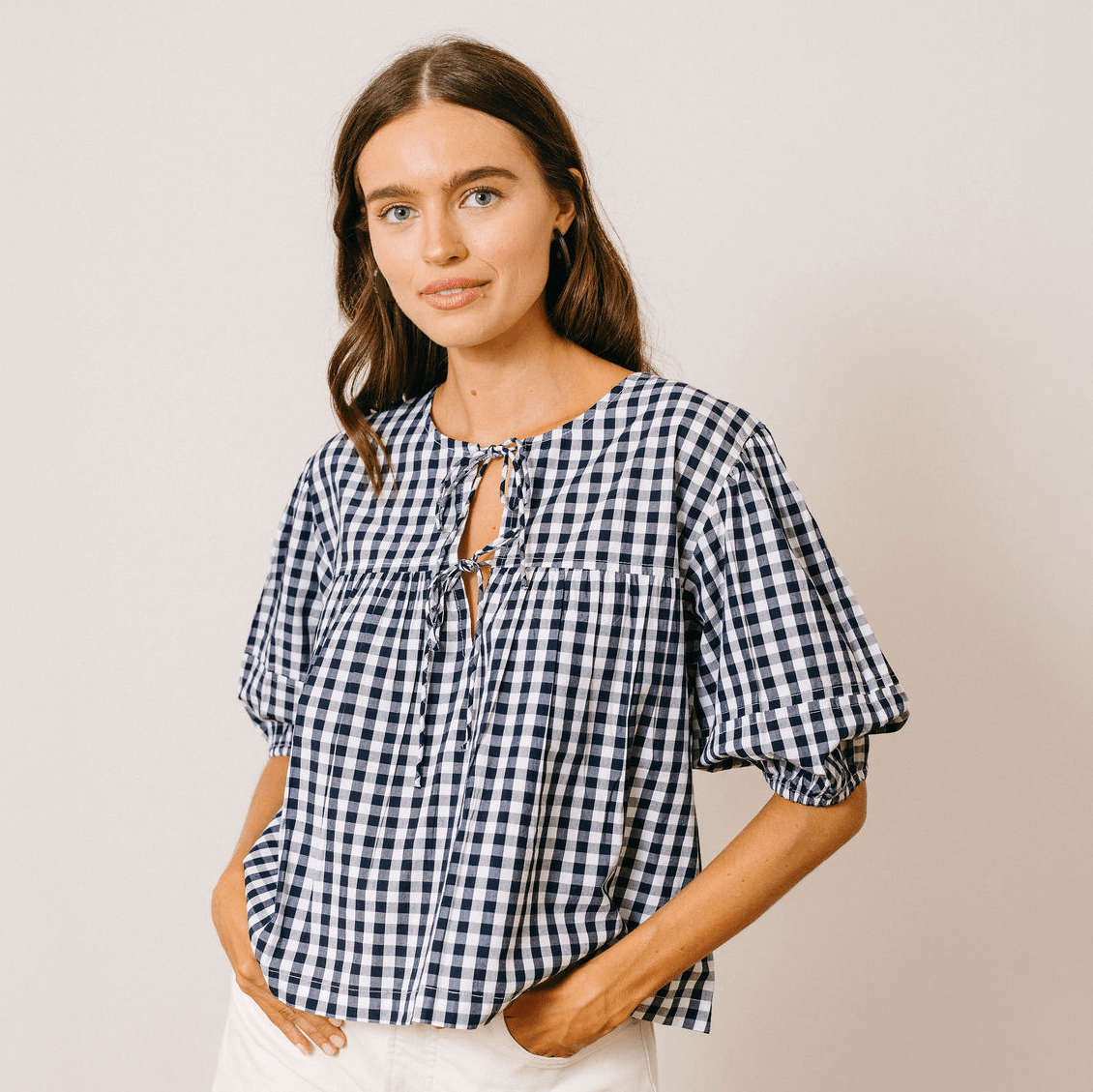 Gingham Mira Top