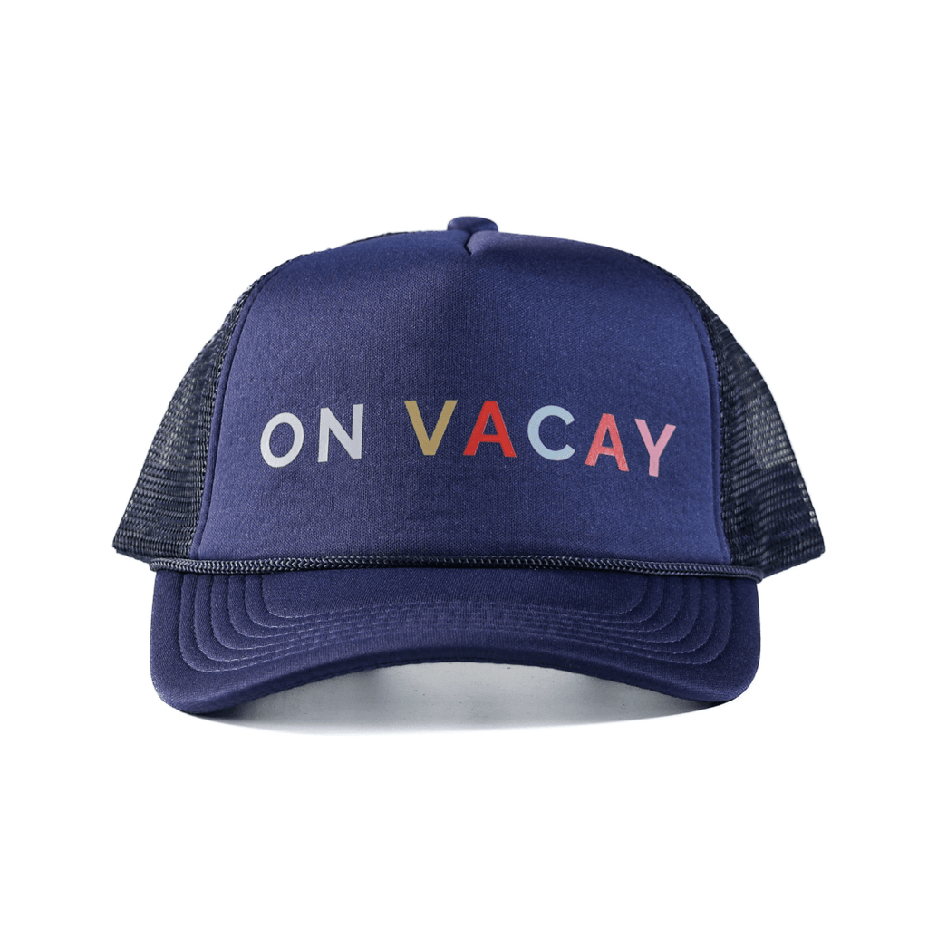 Sunshine Tienda® Navy On Vacay Trucker Hat