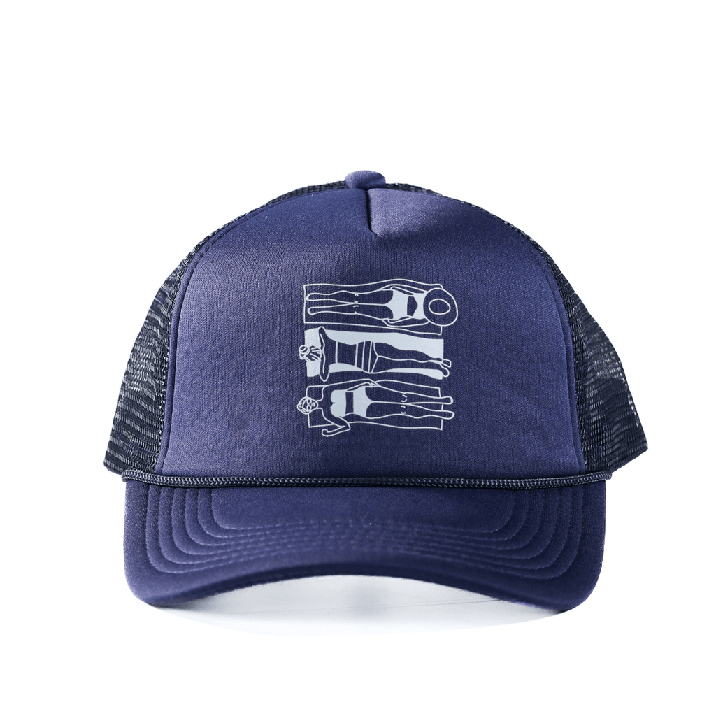Sunshine Tienda® Navy Sunbather Trucker Hat