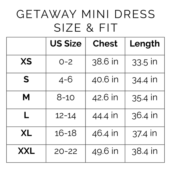 Sunshine Tienda® Olive Bandana Getaway Mini Dress #sizechart