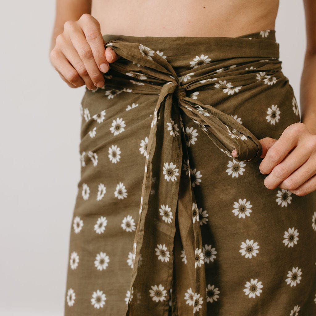 Olive Bandana Tie Sarong – Sunshine Tienda®
