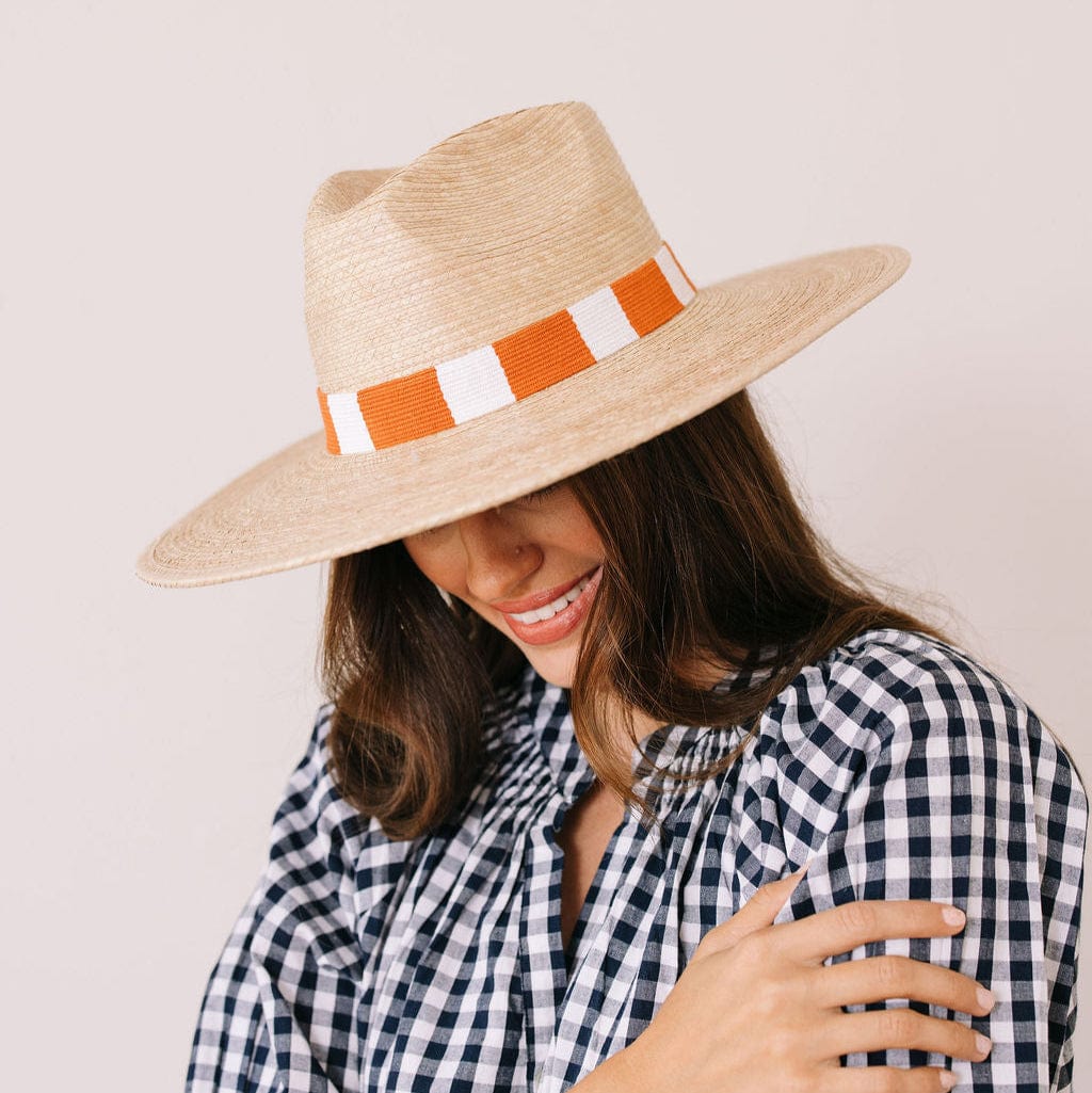 Orange and White Palm Hat – Sunshine Tienda®