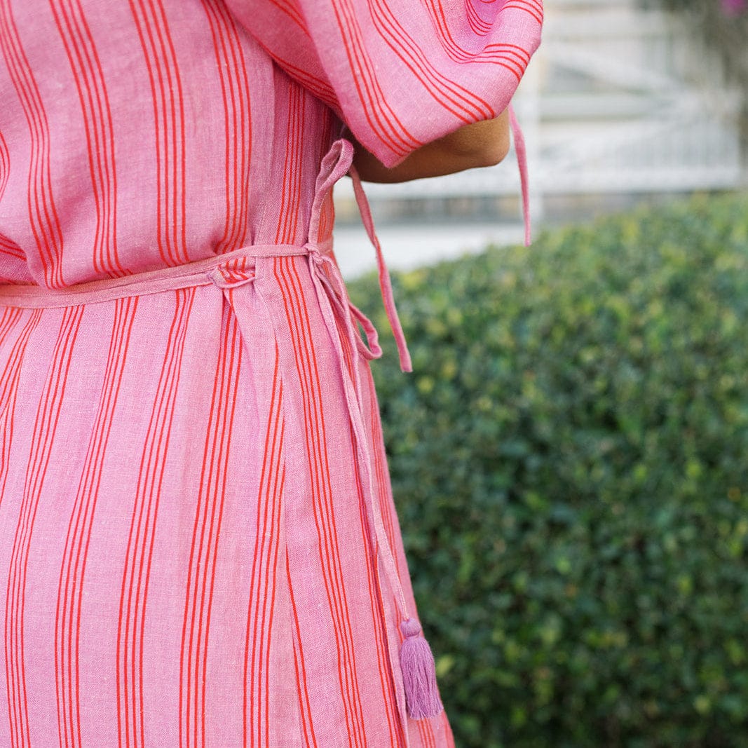 Orchid Pinstripe Beatriz Dress S Orchid Pinstripe Beatriz Dress S