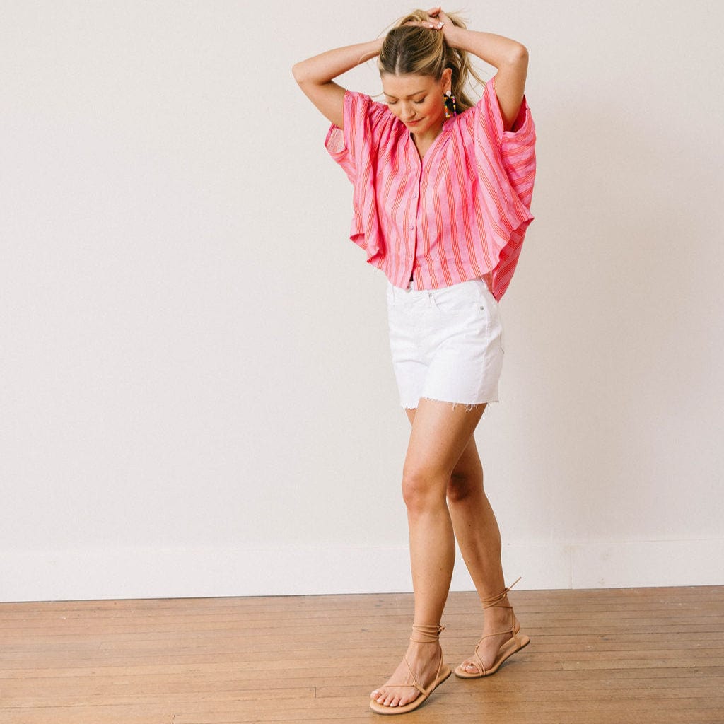 Orchid Pinstripe Savannah Top – Sunshine Tienda®