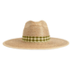 Painted Gingham Palm Hat