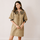 Painted Gingham Quinn Dress