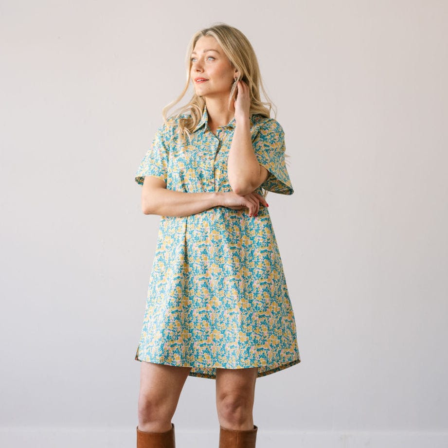 Paradise Floral Getaway Mini Dress