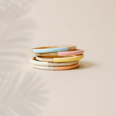 Sunshine Tienda® Pastel Seaside Bangle Set