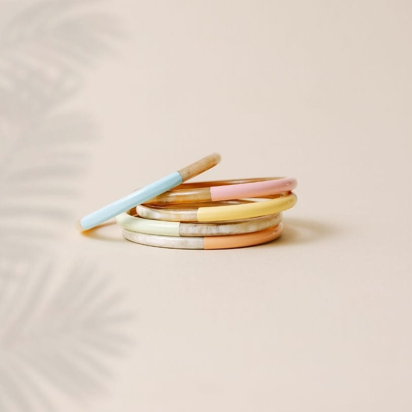 Sunshine Tienda® Pastel Seaside Bangle Set