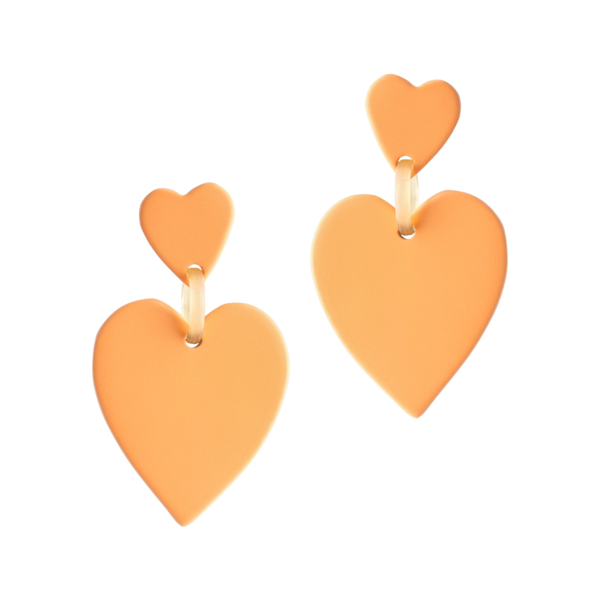 Sunshine Tienda® Peach Heart Dangle