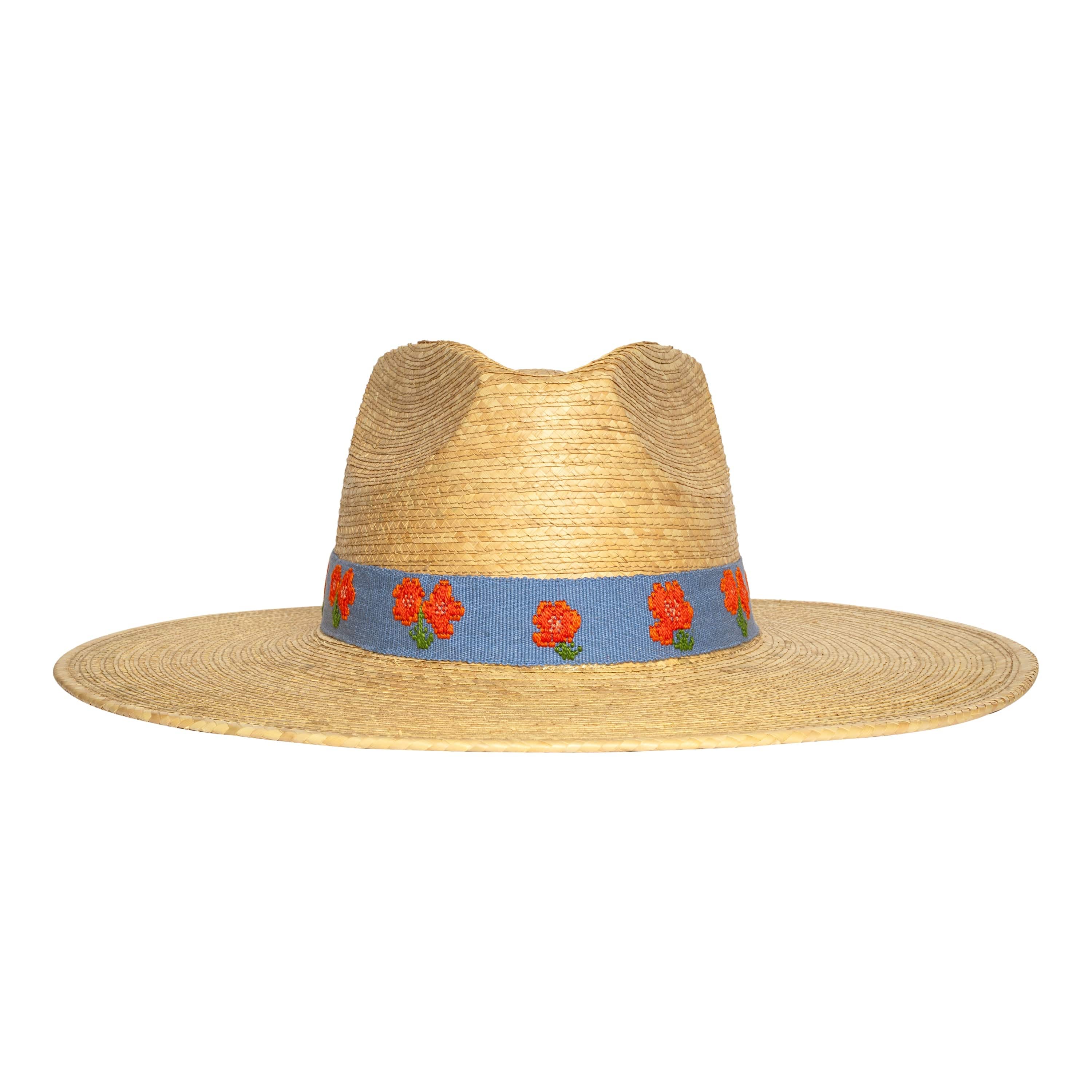 Poppy Palm Hat