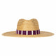 Purple and White Palm Hat