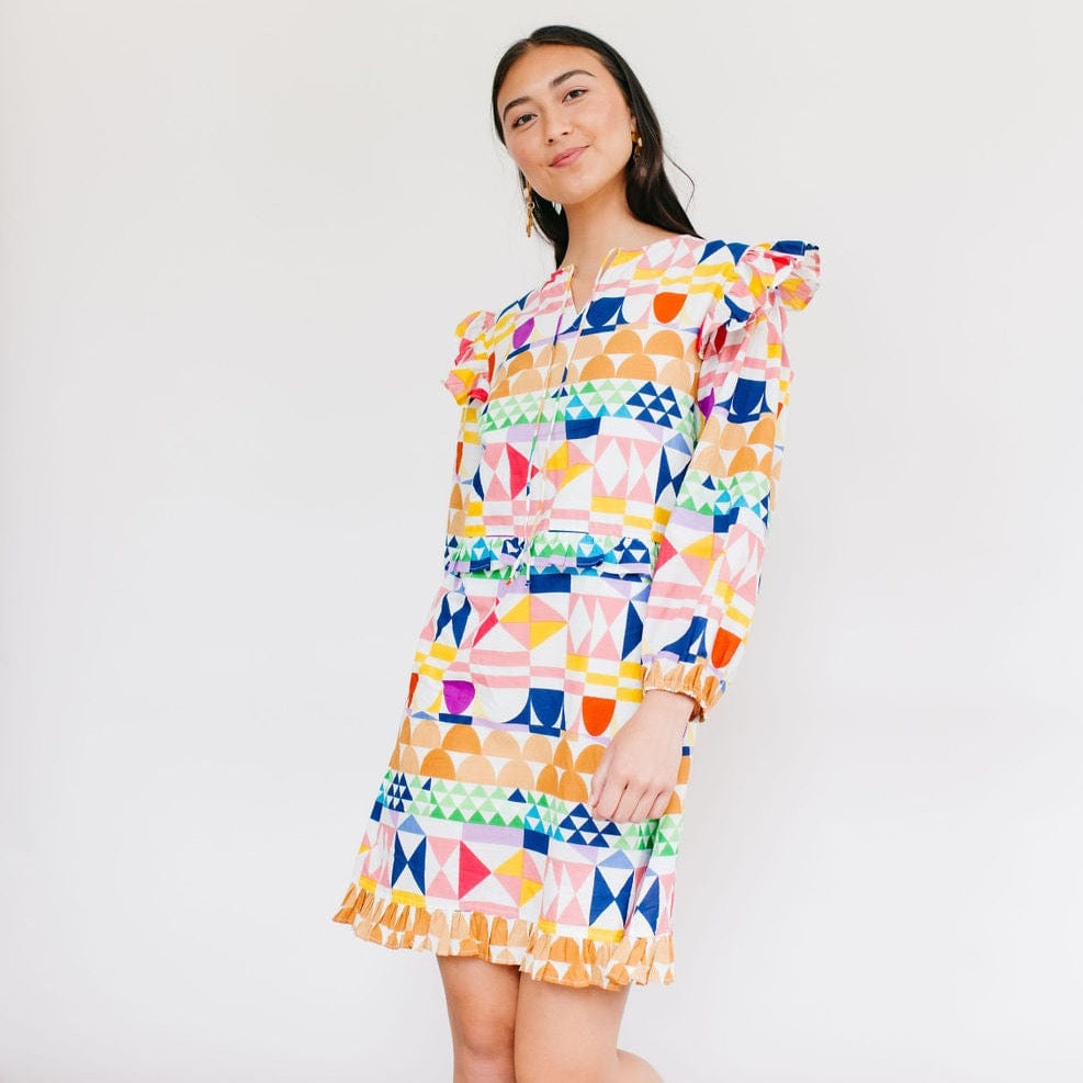 Sunshine Tienda® Quilted Plaid Monaco Dress
