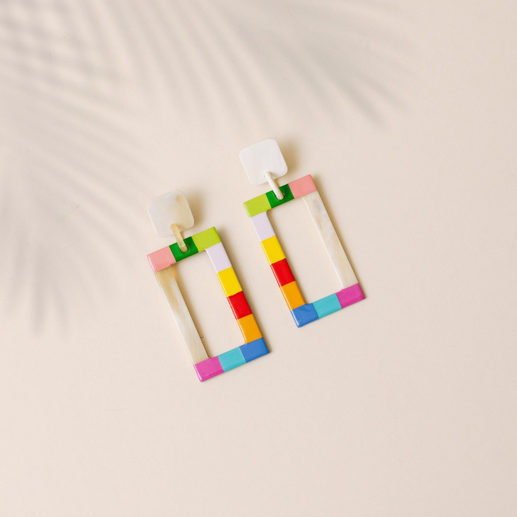 Sunshine Tienda® Rainbow Colorblock Earrings